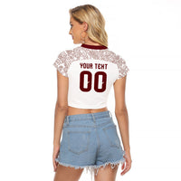 2026 World Football Host Country Mexico Custom Raglan Cropped T Shirt White Version