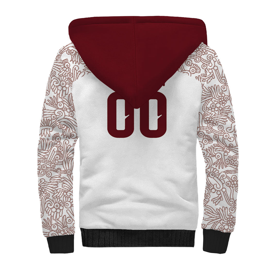 2026 World Football Host Country Mexico Custom Sherpa Hoodie White Version