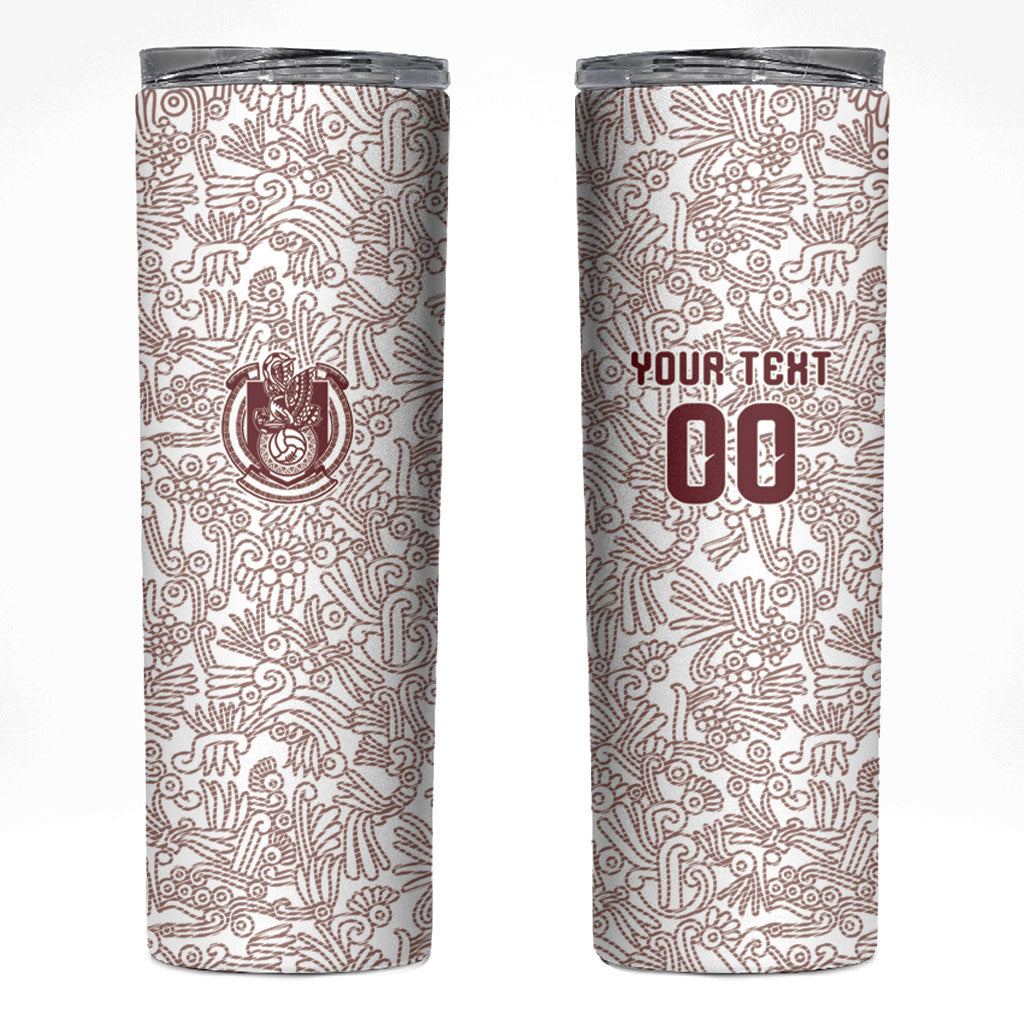 2026 World Football Host Country Mexico Custom Skinny Tumbler White Version