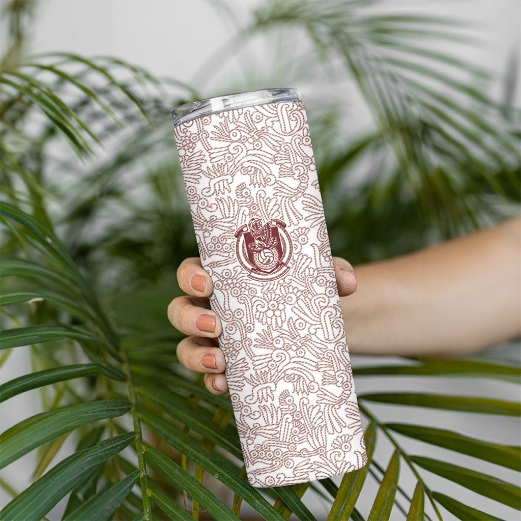 2026 World Football Host Country Mexico Custom Skinny Tumbler White Version