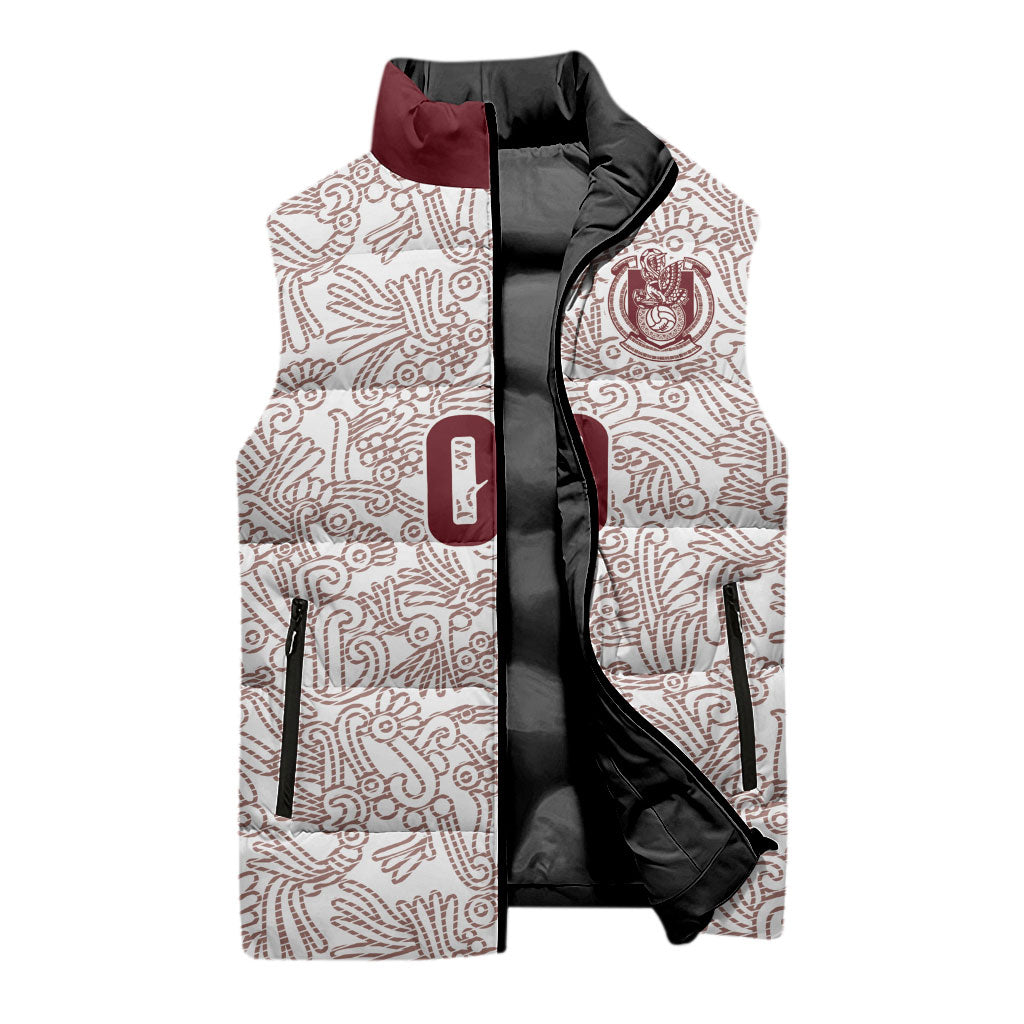 2026 World Football Host Country Mexico Custom Sleeveless Puffer Jacket White Version