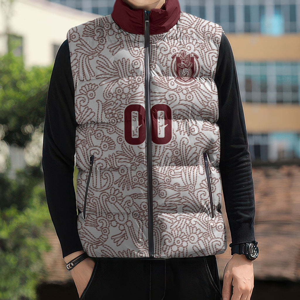 2026 World Football Host Country Mexico Custom Sleeveless Puffer Jacket White Version