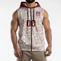 2026 World Football Host Country Mexico Custom Sleeveless Zip Hoodie White Version