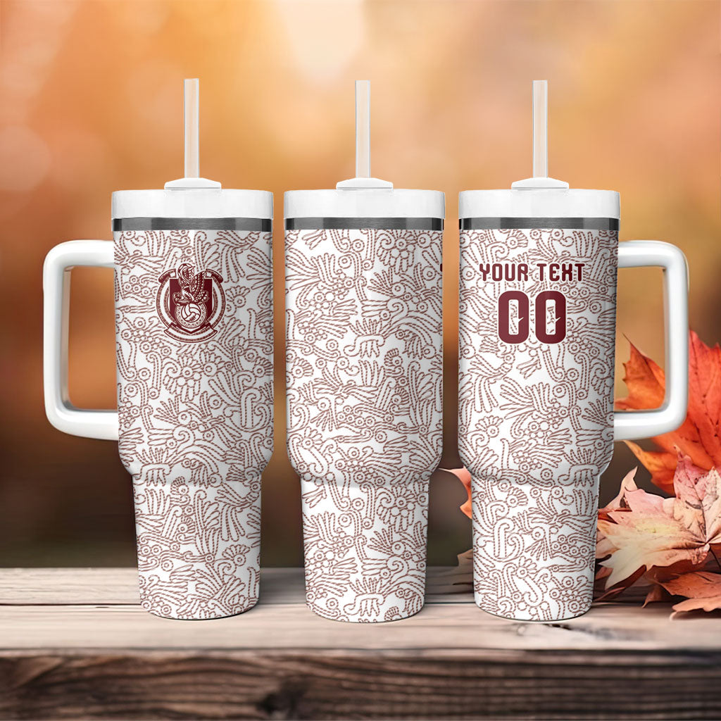 2026 World Football Host Country Mexico Custom Tumbler With Handle White Version