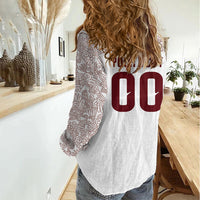 2026 World Football Host Country Mexico Custom Women Casual Shirt White Version