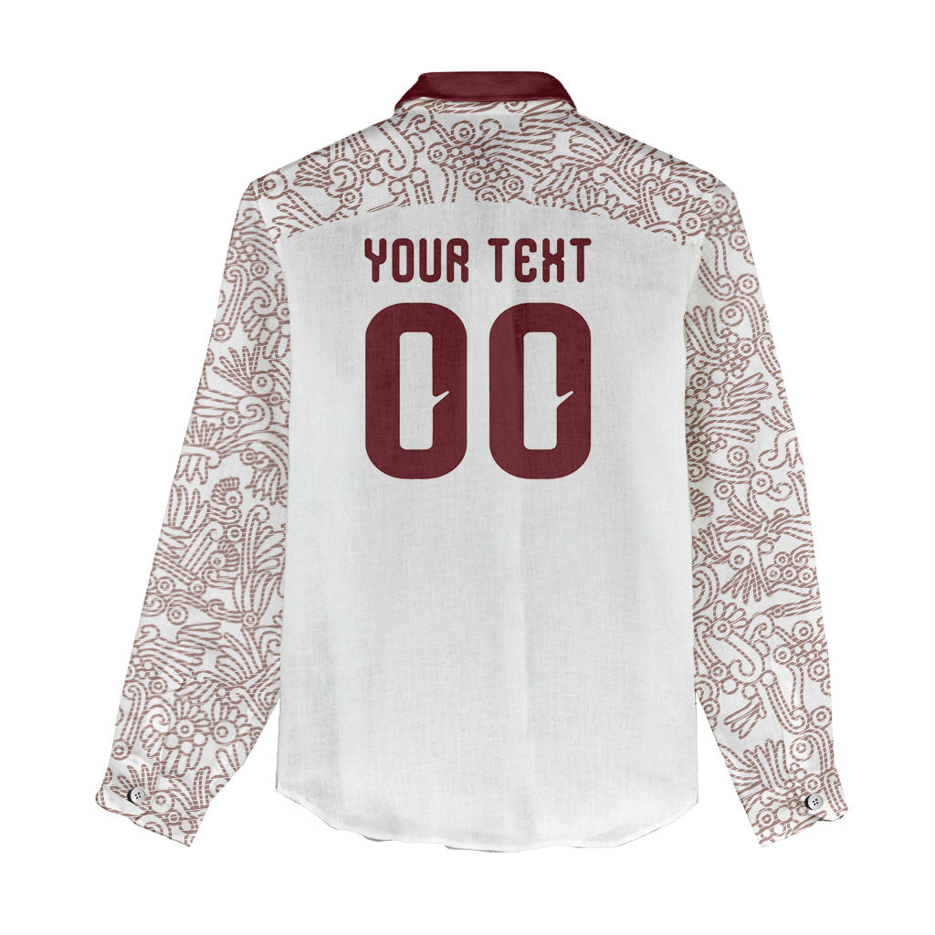 2026 World Football Host Country Mexico Custom Women Casual Shirt White Version