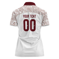 2026 World Football Host Country Mexico Custom Women Polo Shirt White Version