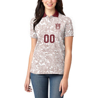 2026 World Football Host Country Mexico Custom Women Polo Shirt White Version