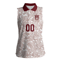 2026 World Football Host Country Mexico Custom Women Sleeveless Polo Shirt White Version
