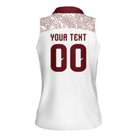 2026 World Football Host Country Mexico Custom Women Sleeveless Polo Shirt White Version