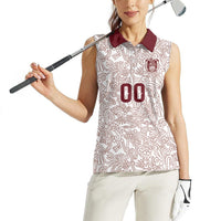 2026 World Football Host Country Mexico Custom Women Sleeveless Polo Shirt White Version