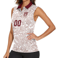 2026 World Football Host Country Mexico Custom Women Sleeveless Polo Shirt White Version