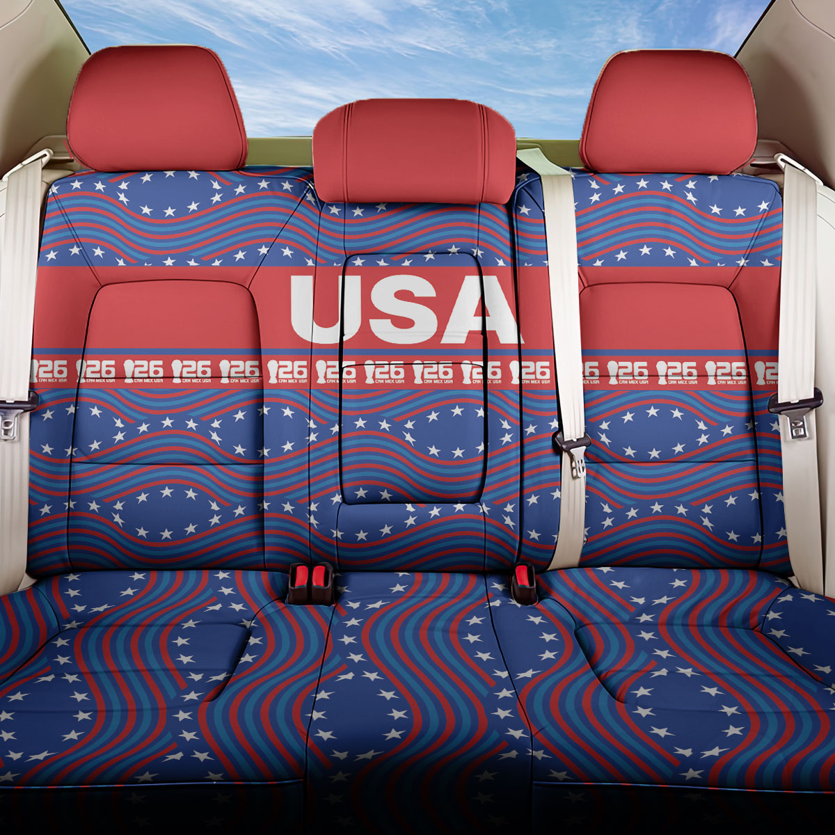 2026 World Football Host Country United States Back Car Seat Cover