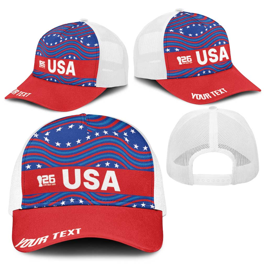 2026 World Football Host Country United States Personalized Baseball Net Cap