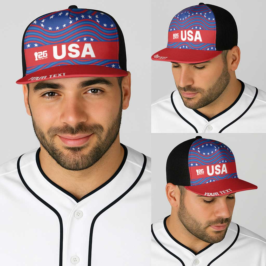 2026 World Football Host Country United States Personalized Baseball Net Cap