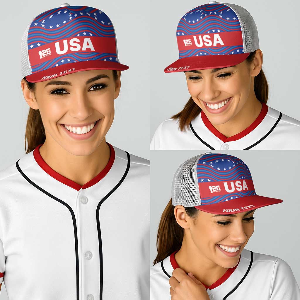 2026 World Football Host Country United States Personalized Baseball Net Cap