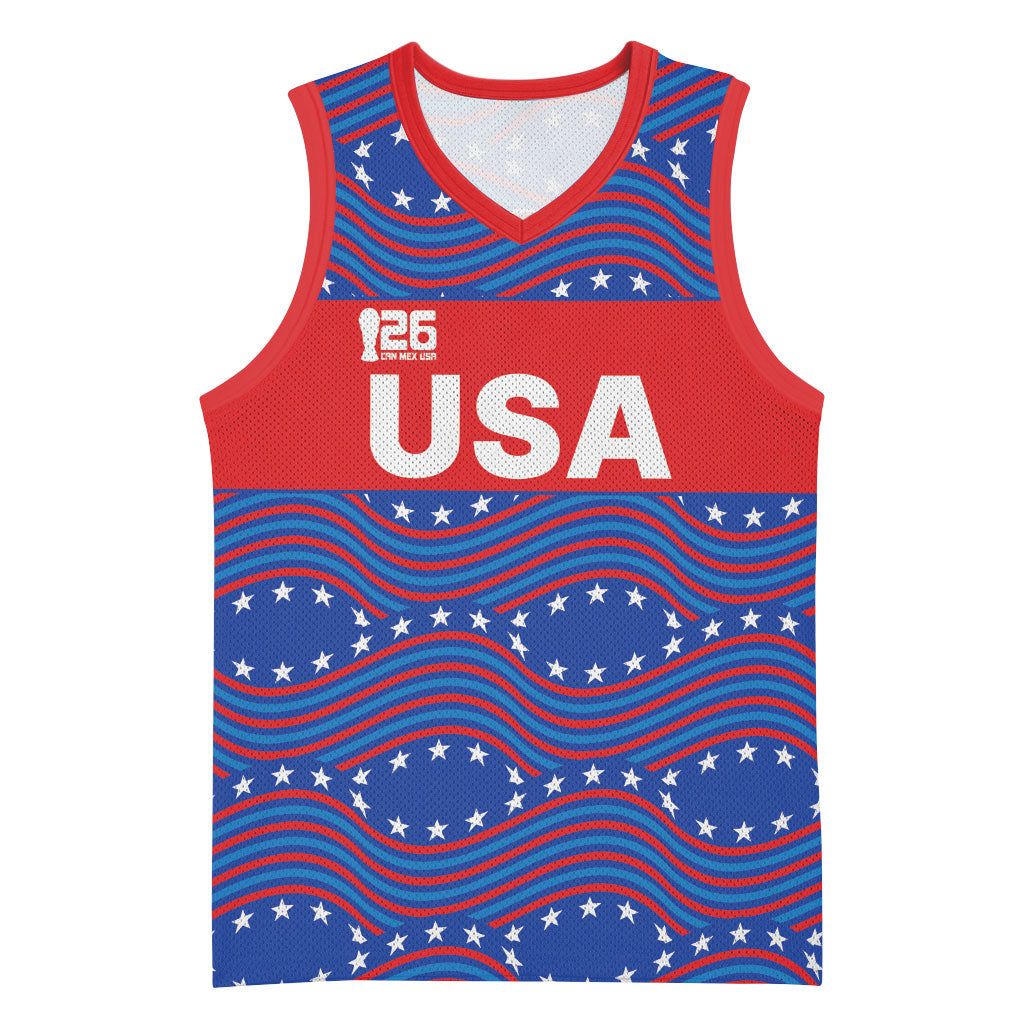2026 World Football Host Country United States Custom Basketball Jersey