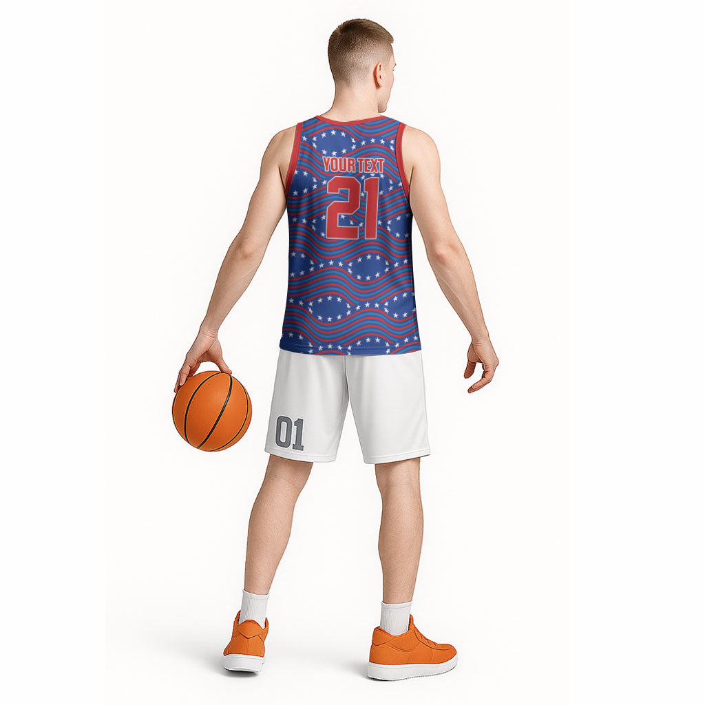 2026 World Football Host Country United States Custom Basketball Jersey
