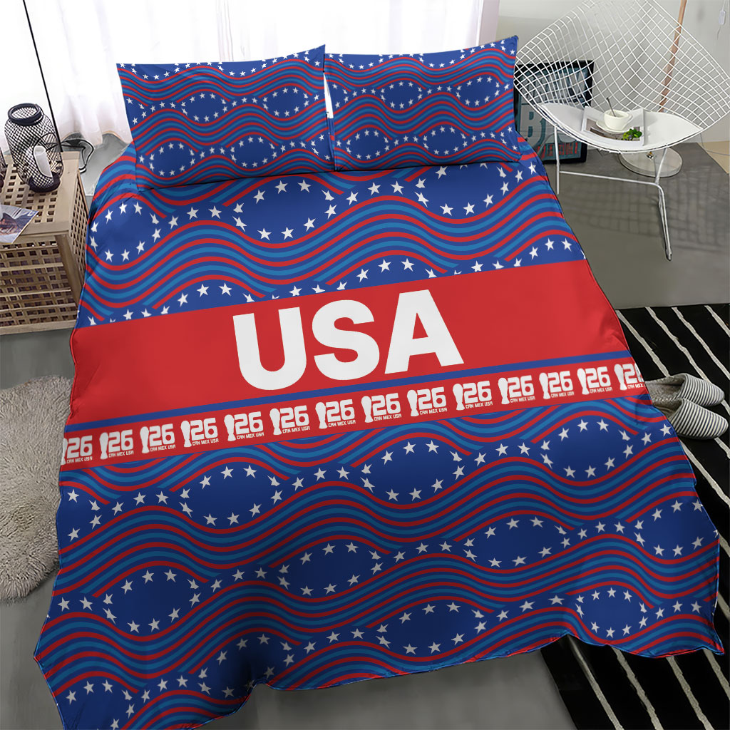 2026 World Football Host Country United States Bedding Set