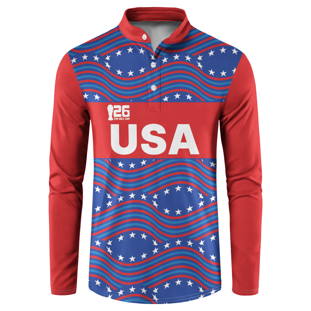 2026 World Football Host Country United States Custom Button Sweatshirt