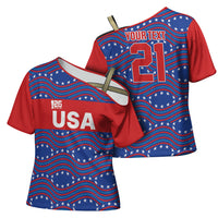 2026 World Football Host Country United States Custom Cross Shoulder Shirt