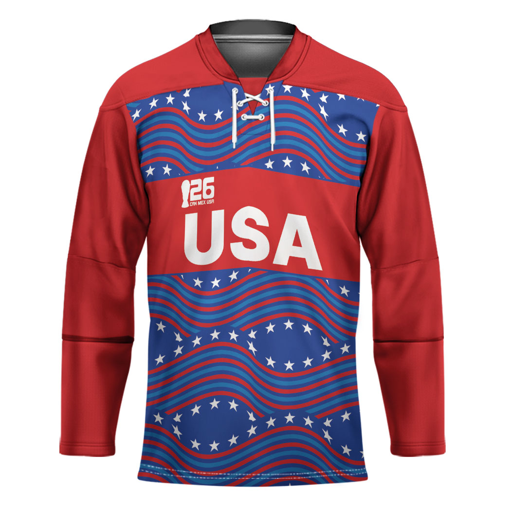 2026 World Football Host Country United States Custom Hockey Jersey
