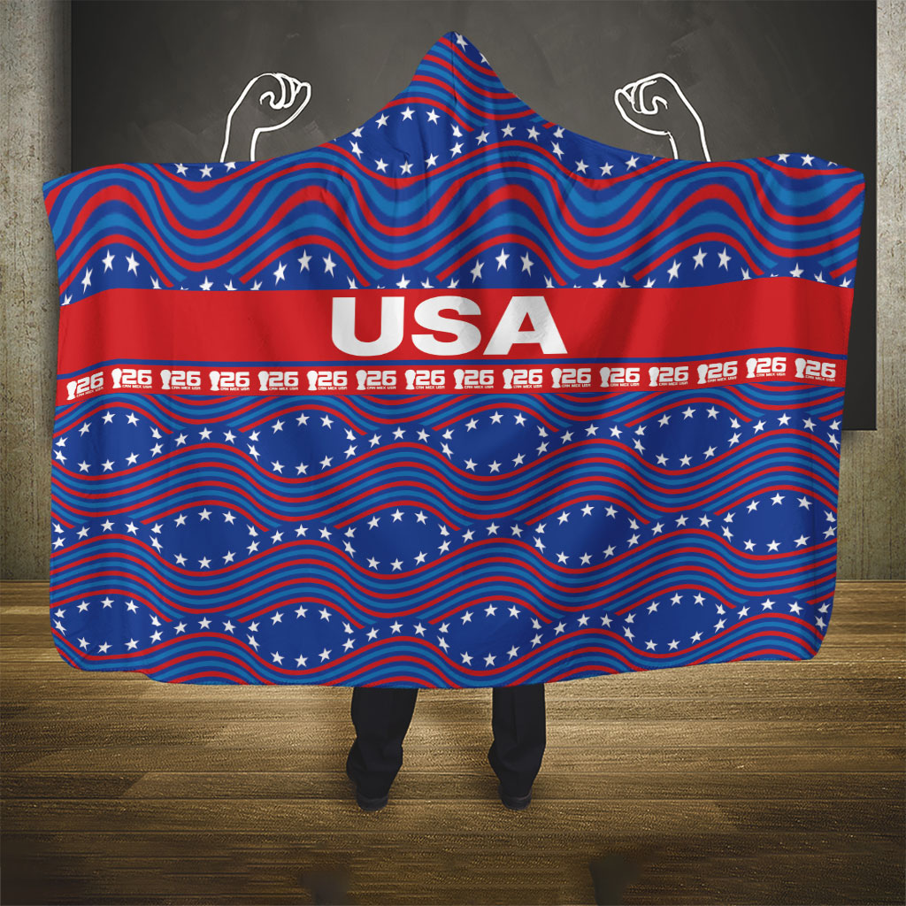 2026 World Football Host Country United States Hooded Blanket