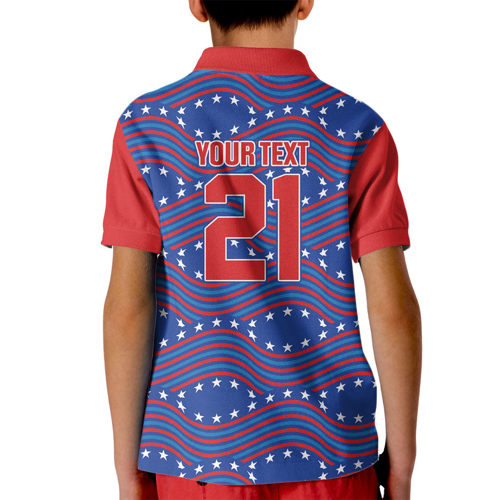 2026 World Football Host Country United States Custom Kid Polo Shirt