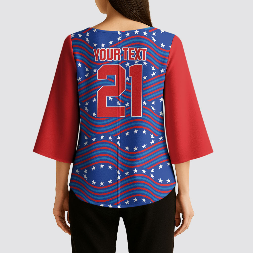 2026 World Football Host Country United States Custom Kimono Sleeve Blouse