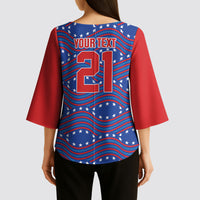 2026 World Football Host Country United States Custom Kimono Sleeve Blouse