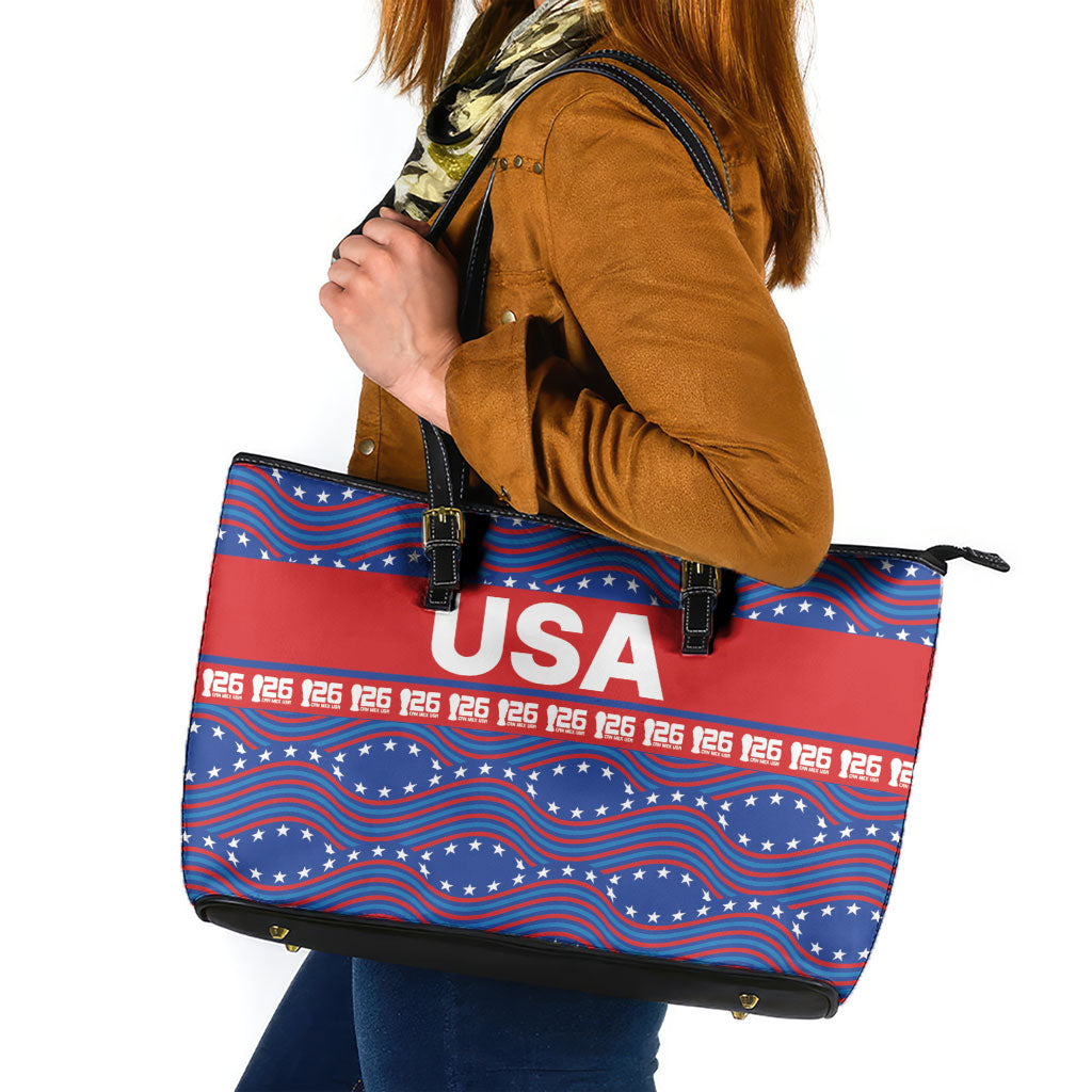 2026 World Football Host Country United States Leather Tote Bag