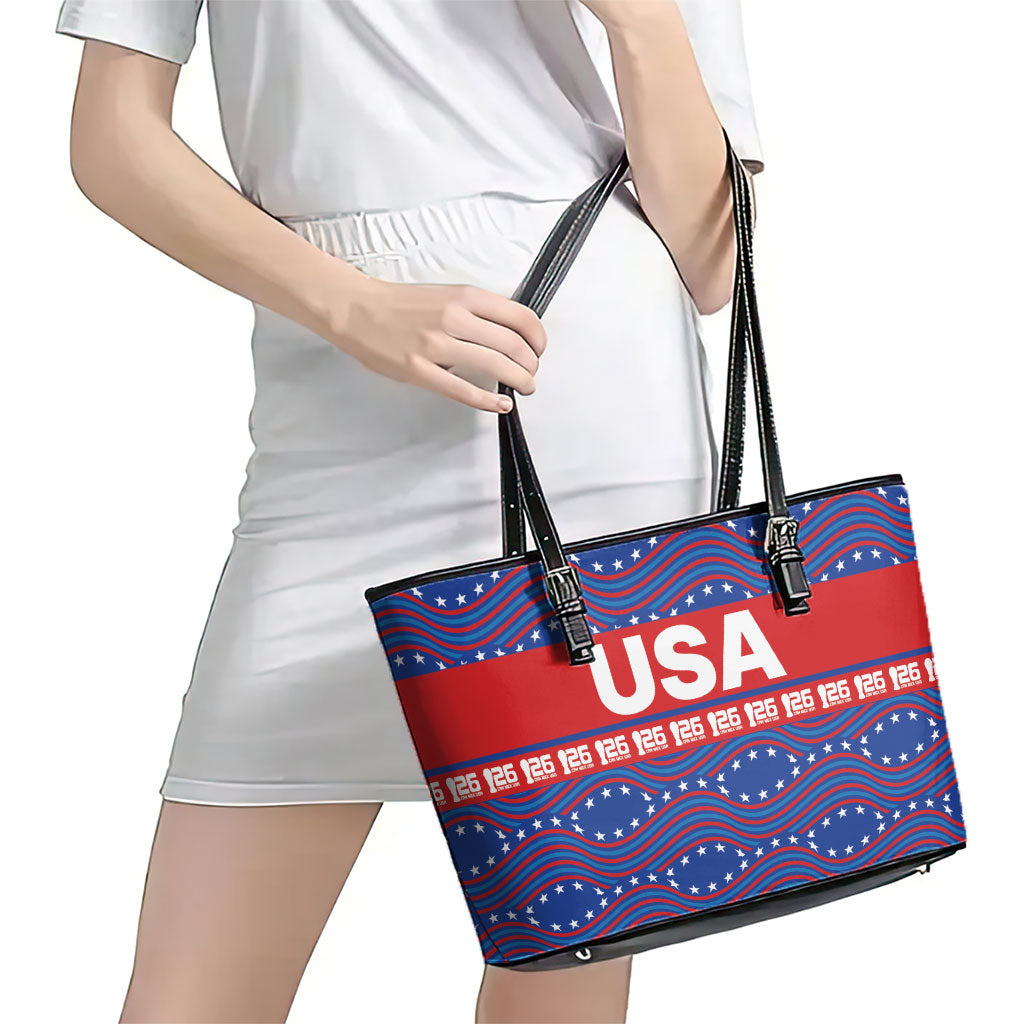2026 World Football Host Country United States Leather Tote Bag