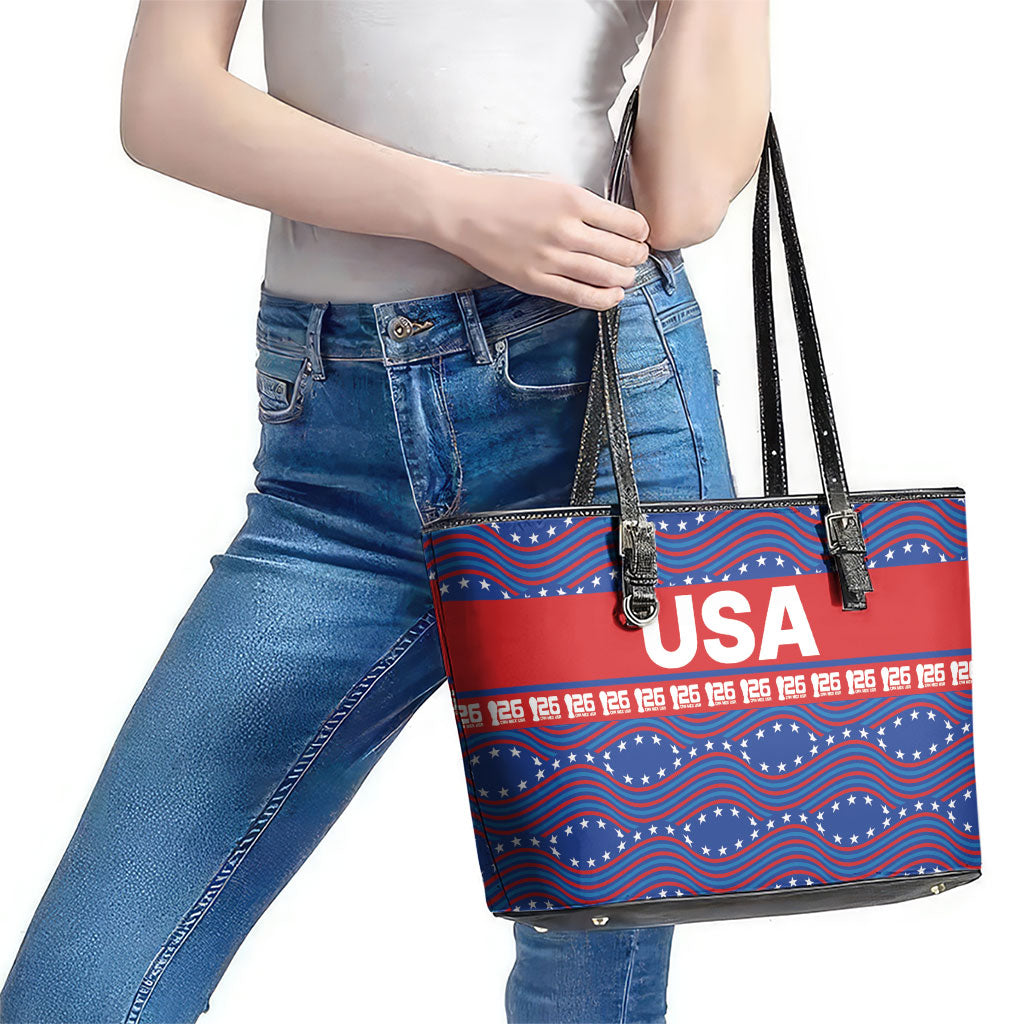 2026 World Football Host Country United States Leather Tote Bag