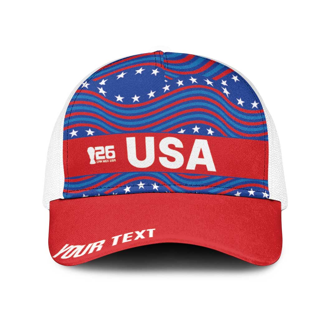 2026 World Football Host Country United States Personalized Mesh Trucker Cap