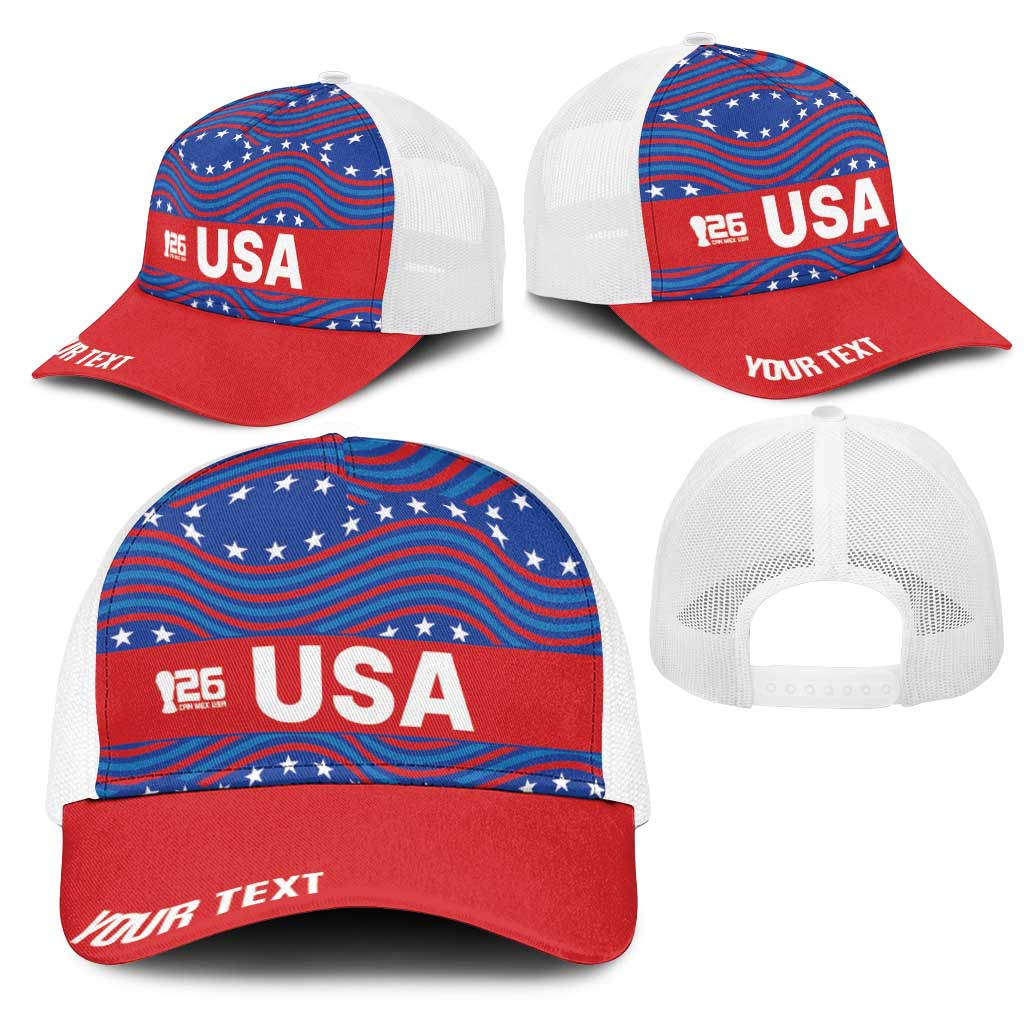 2026 World Football Host Country United States Personalized Mesh Trucker Cap