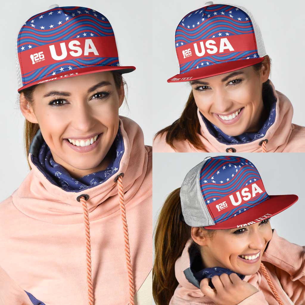 2026 World Football Host Country United States Personalized Mesh Trucker Cap