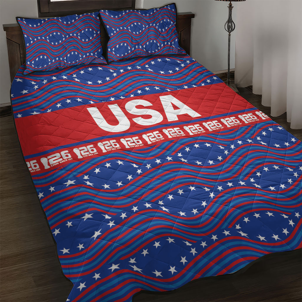 2026 World Football Host Country United States Quilt Bed Set