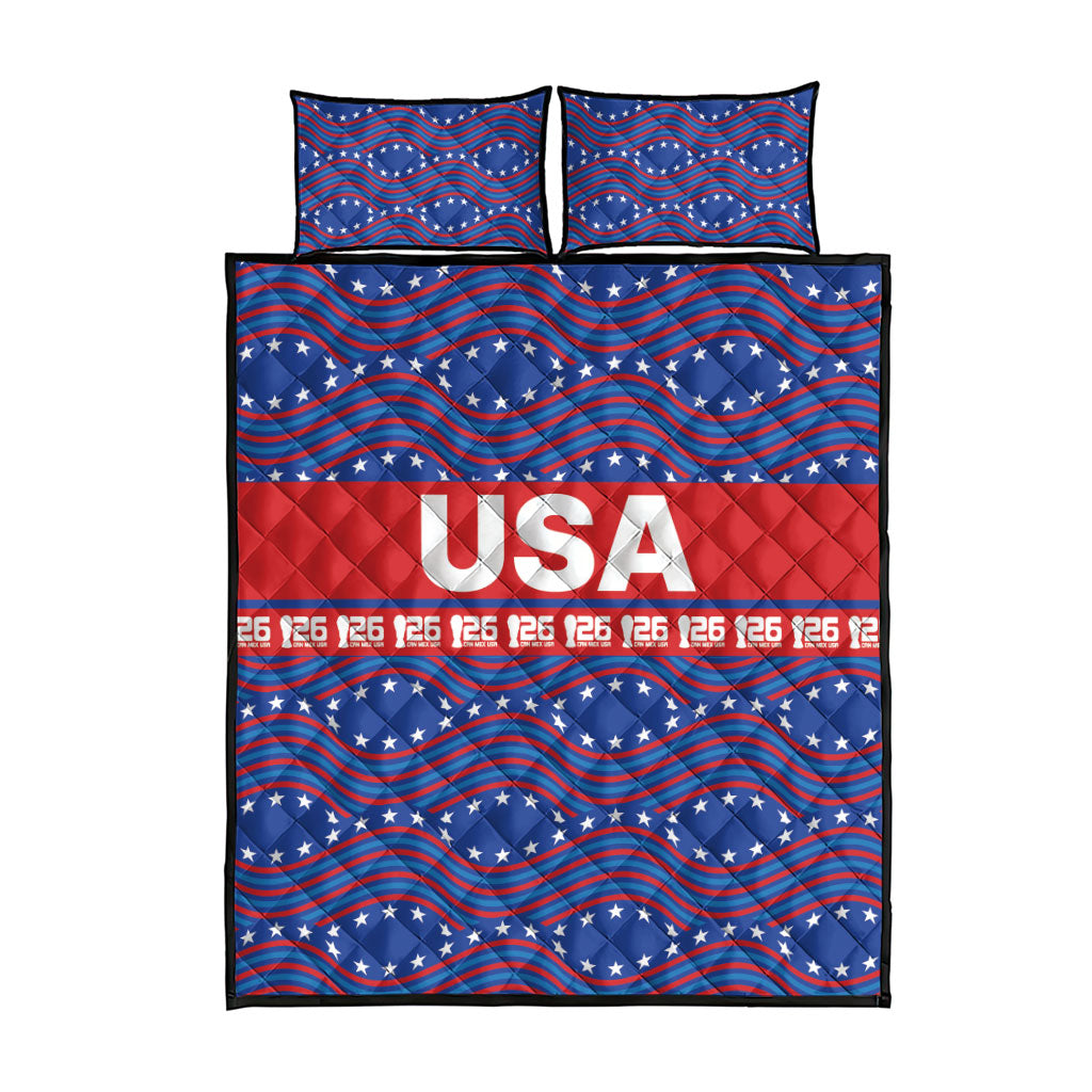 2026 World Football Host Country United States Quilt Bed Set