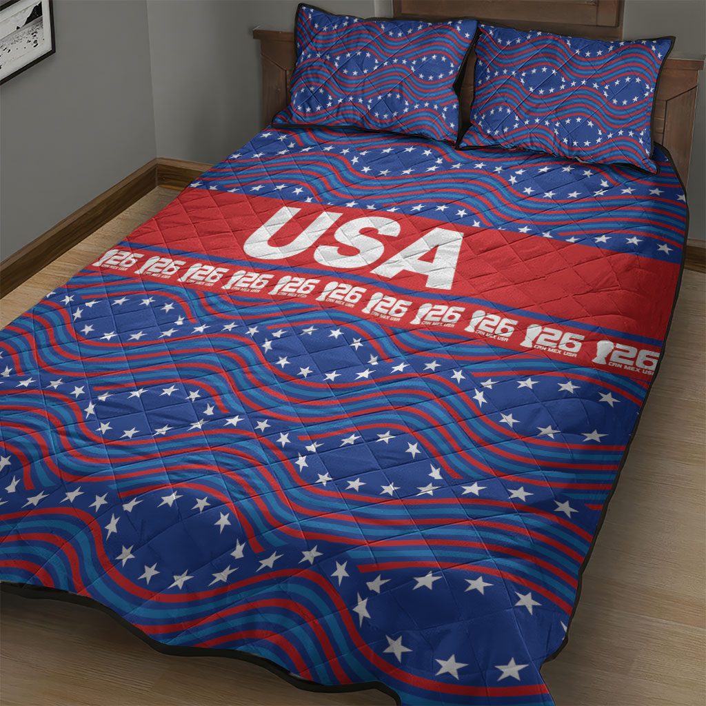 2026 World Football Host Country United States Quilt Bed Set