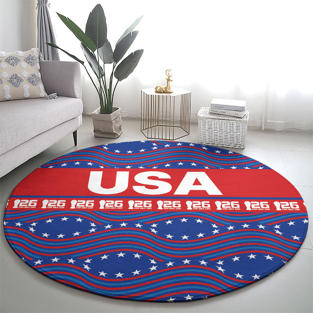 2026 World Football Host Country United States Round Carpet