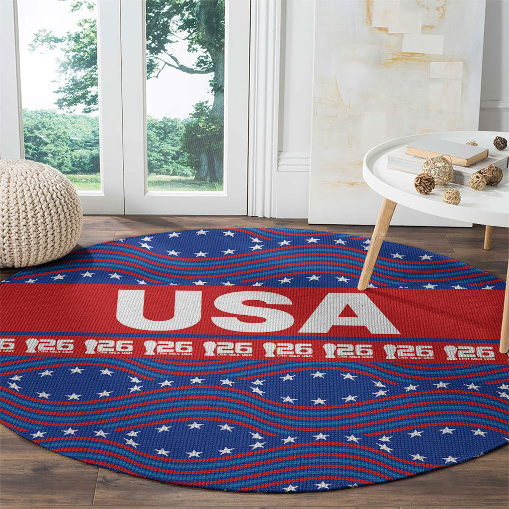 2026 World Football Host Country United States Round Carpet