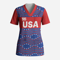 2026 World Football Host Country United States Custom Scrub Top
