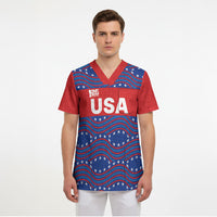 2026 World Football Host Country United States Custom Scrub Top