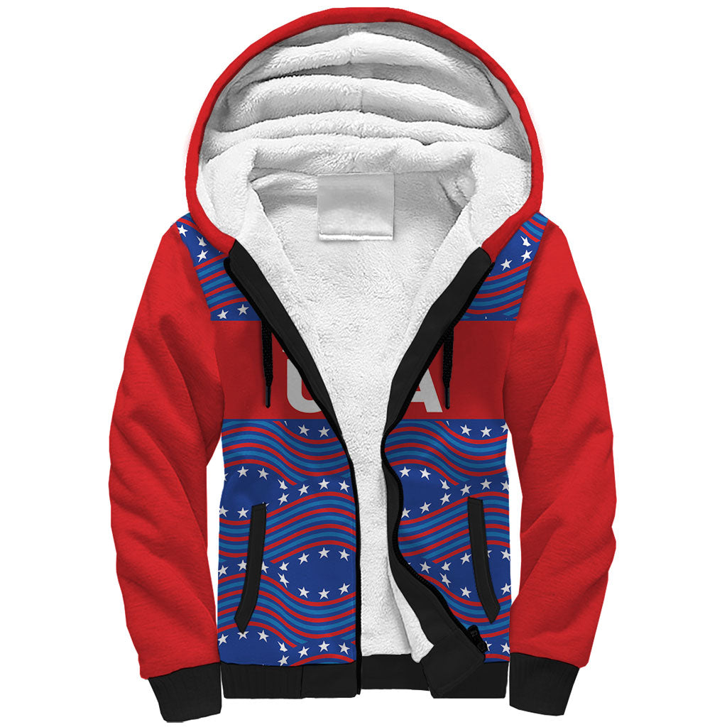 2026 World Football Host Country United States Custom Sherpa Hoodie