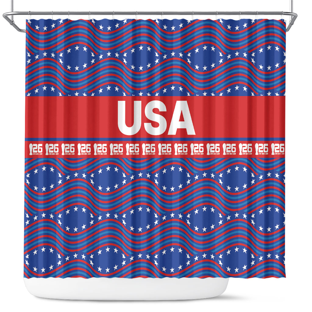 2026 World Football Host Country United States Shower Curtain