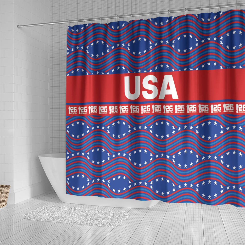2026 World Football Host Country United States Shower Curtain