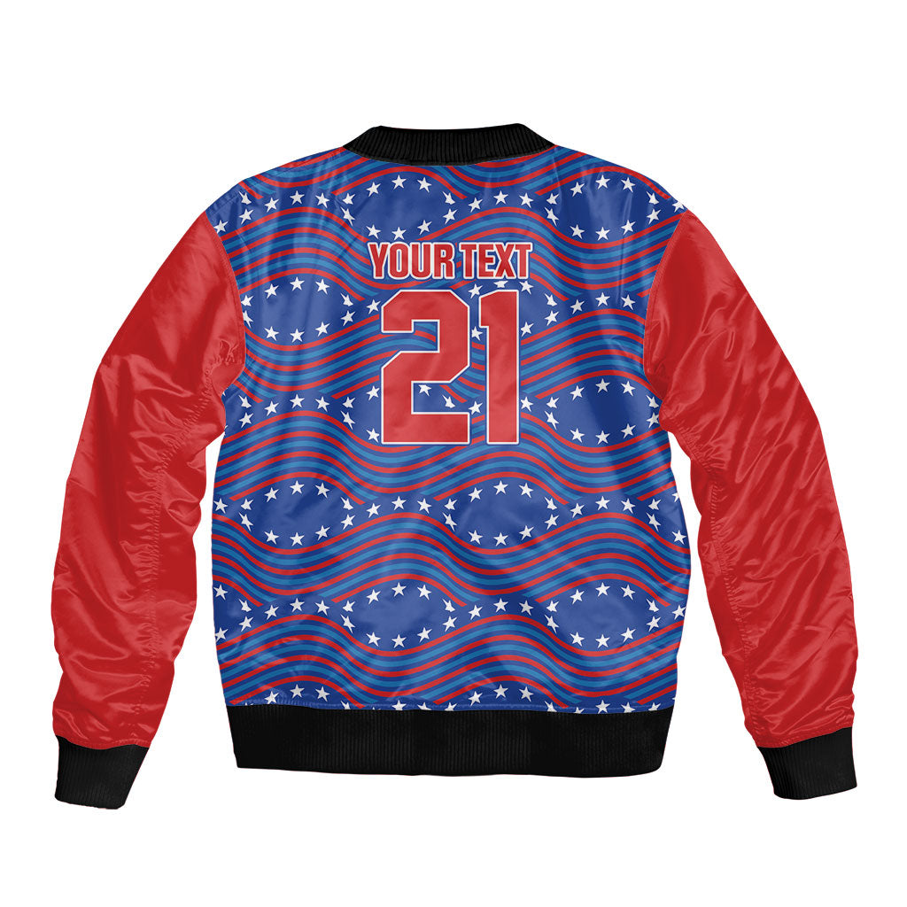 2026 World Football Host Country United States Custom Sleeve Zip Bomber Jacket