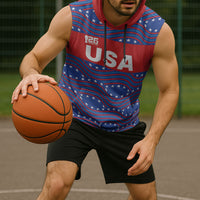 2026 World Football Host Country United States Custom Sleeveless Hoodie