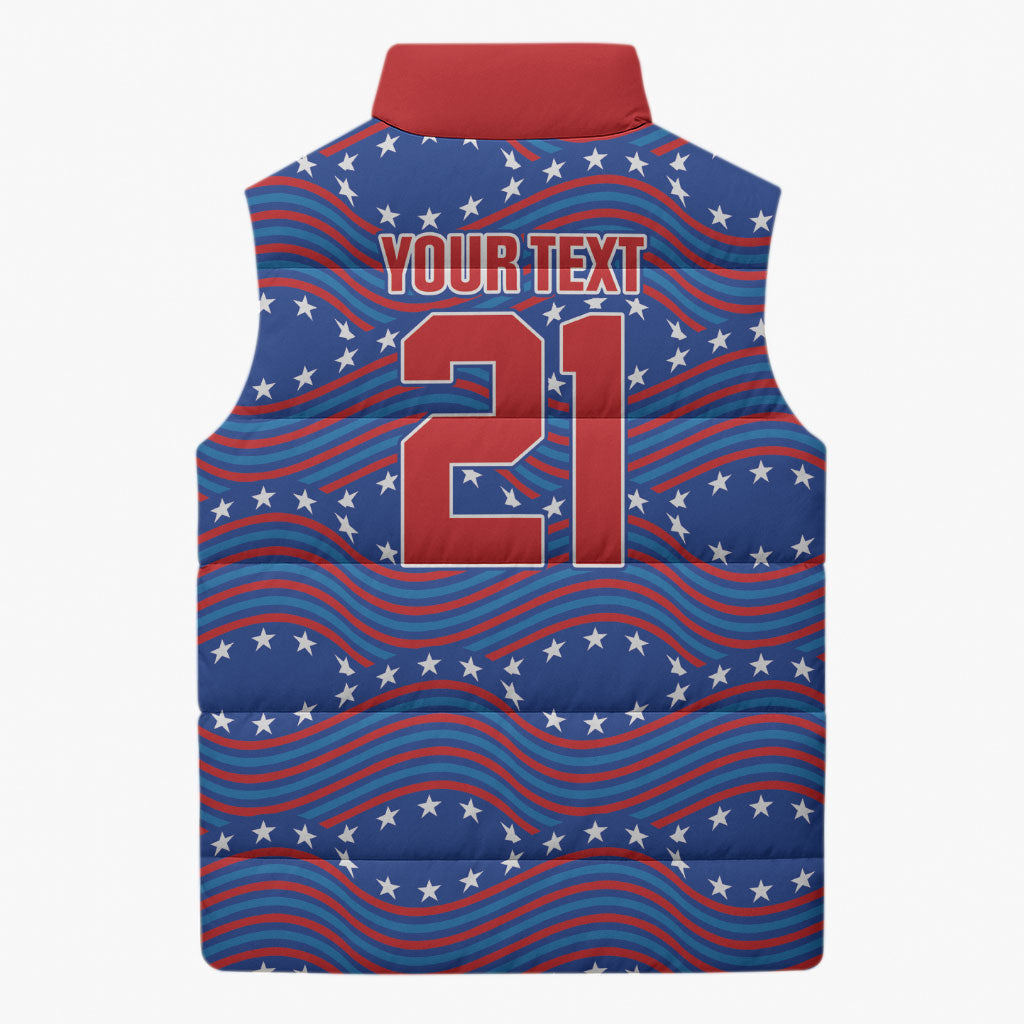 2026 World Football Host Country United States Custom Sleeveless Puffer Jacket