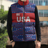 2026 World Football Host Country United States Custom Sleeveless Puffer Jacket